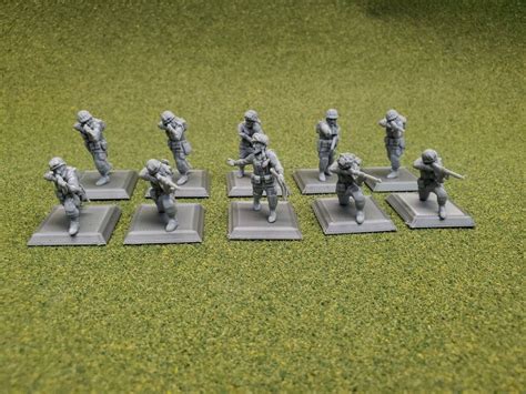 Eskice Miniatures 28mm US Paratroopers Set Of 10 Use With Bolt Action