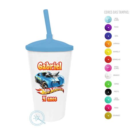 Copo Twister Hot Wheels Ml Elo Produtos Especiais