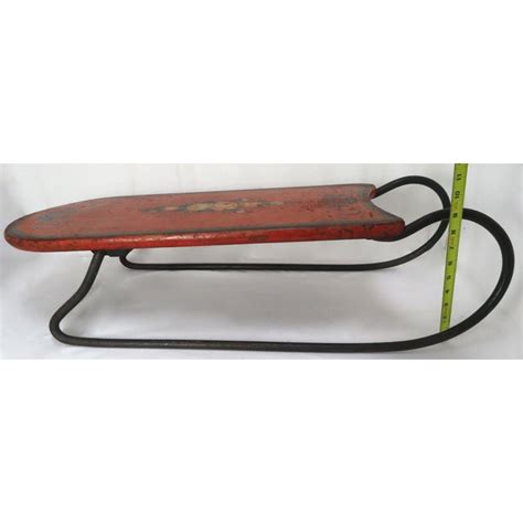 Antique Mid 19th Century American Victorian Hand Painted Wood And Wrought