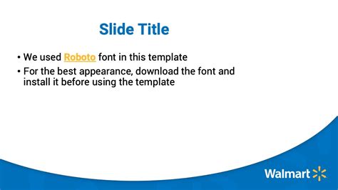 Walmart Powerpoint Template