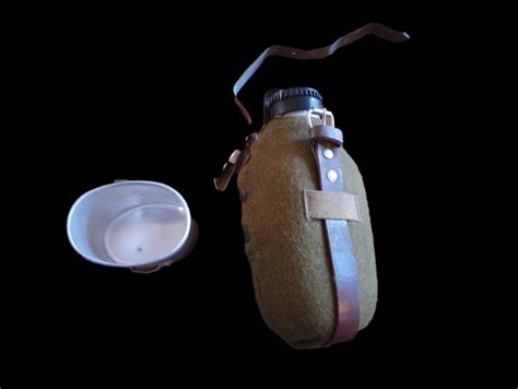 romanian army military canteen  cup cover  ounce genuine water