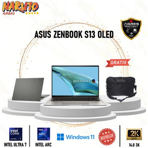 Jual Asus Zenbook S13 Oled Ux5304ma Ultra 7 155u 32gb 1tb Windows 11