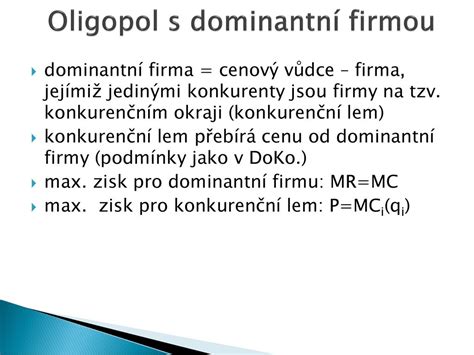 Oligopol Ppt St Hnout