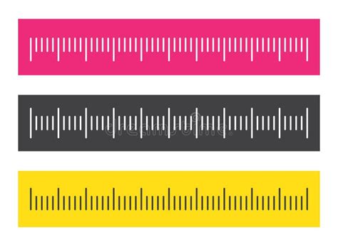 R Gle Mesure Du Balisage D Chelle Pour Les R Gles Illustration