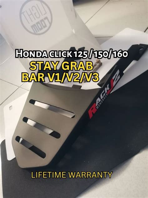 Rack Monorack For Honda Click 125 150 160 Bracket V1 V2 V3 Stay Grab