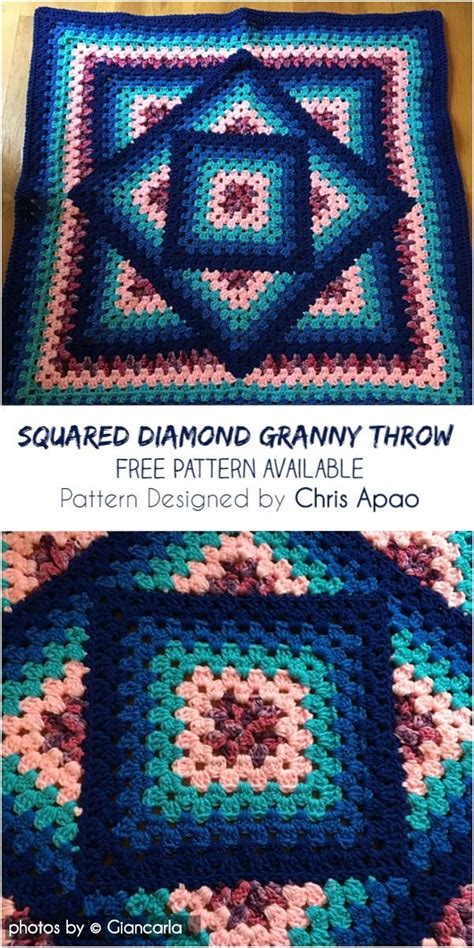 Granny Square Crochet Pattern Crochet Rug Patterns Free Crochet Rug Patterns