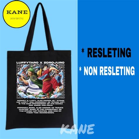 Jual Tote Bag Anime One Piece Monkey D Luffy Luffytaro Zorojuro Manga