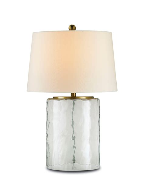 Wavy Glass Drum Table Lamp - Mecox Gardens