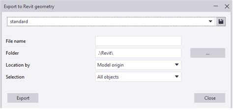 Export To Revit Geometry Tekla User Assistance