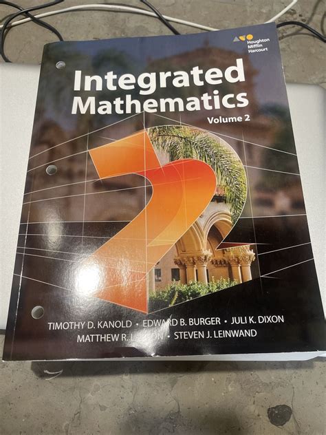 Integrated Mathematics 2 Volume 2 Kanold Burger Dixon Larson