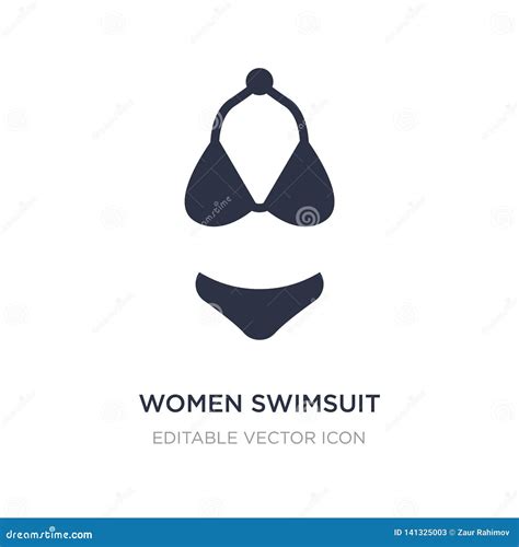 Women Swimsuit Icon On White Background Simple Element Illustration