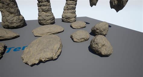 Blender Procedural Game Ready Rocks And Cliffs Polycount