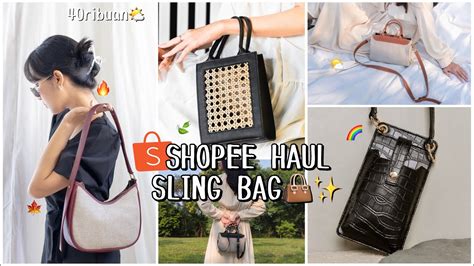 SHOPEE HAUL TAS SLING BAG KOREA MURAH BERLKUALITAS YUK BORONG