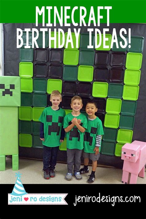 Minecraft Birthday Party Ideas And Party Printables By Jeni Ro Designs