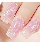 Amazon AILLSA Sheer Blue Gel Nail Polish Sky Blue Jelly Gel Polish Summer Neutral Nude