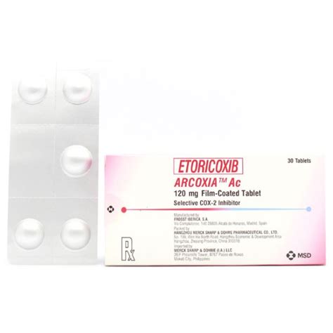 Arcoxia Ac Etoricoxib 120mg Film Coated Tablet 1s Price In The