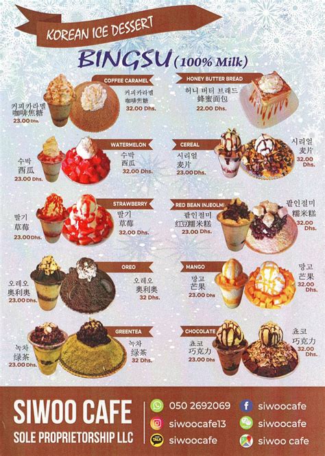 Tất Tần Tật Các Bước Lên Menu Cho Quán Cafe Bingsu Kendesign