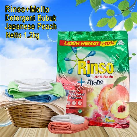 Rinso Molto Detergent Bubuk Japanese Peach Anti Noda Kg