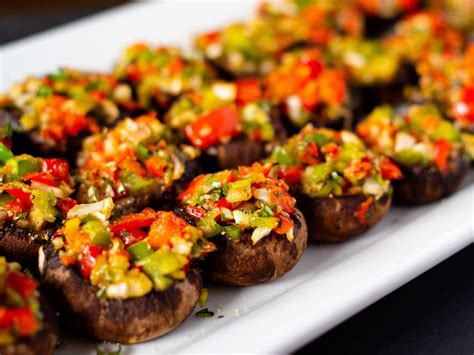 Mediterranean Stuffed Mushrooms Gradfood