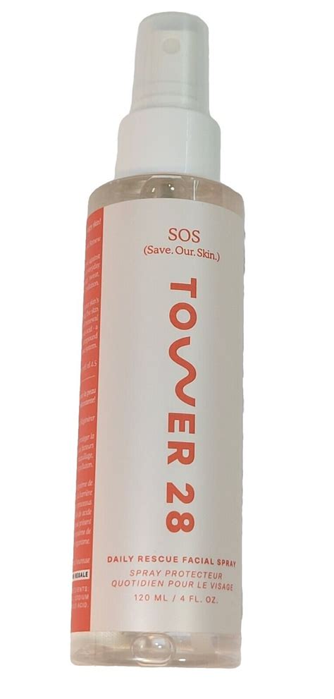 Tower 28 Beauty Sos Save Our Skin Daily Rescue Facial Spray 4 Oz120 Ml New Ebay