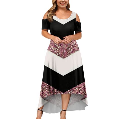 Julmcomo Plus Size Summer Maxi Dresses For Women Clearance Trendy