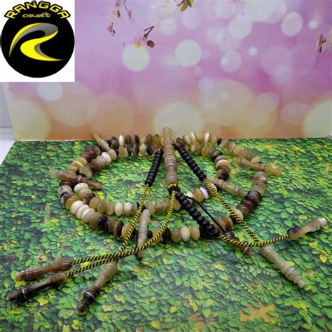 Jual Tasbih Tijani Tanduk Kerbau Bule Kombinasi Yuser Black Shopee