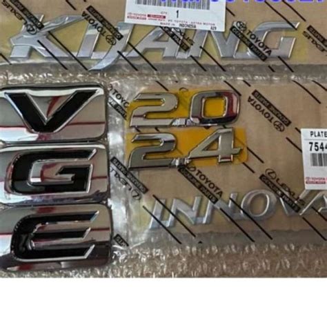 Jual Logo Tulisan Emblem Bagasi Kijang Innova Original Di Seller Tune