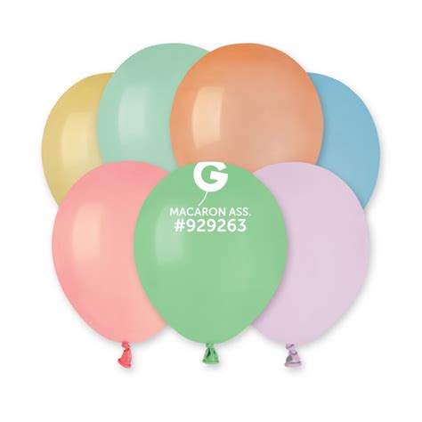 Gemar Latex Balloons Bag Of Assorted Macaron Assorted