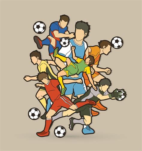 Soccer Players Vector Art Royalty Free Clip Art Graphic