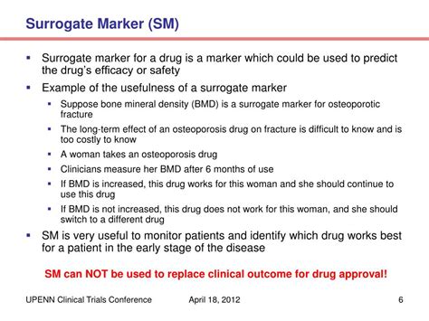 PPT - Statistical Evaluation of Surrogate Markers: Validity, Efficiency ...
