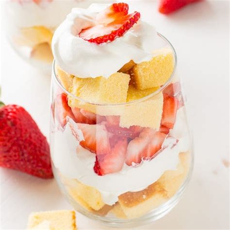 Strawberry Shortcake Trifle Cups Deliciously Sprinkled