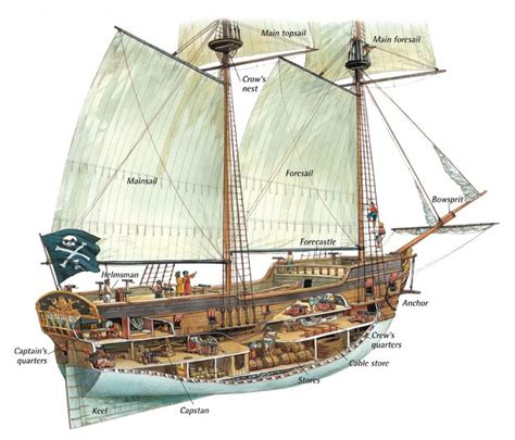 Brigantine Ship Diagram