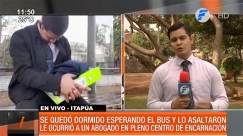 Se QuedÓ Dormido Esperando El Bus Y Lo Asaltaron Telefuturo Canal De Tv Líder Del Paraguay