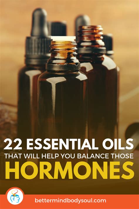 22 Essential Oils To Balance Your Hormones Hormone Balancing