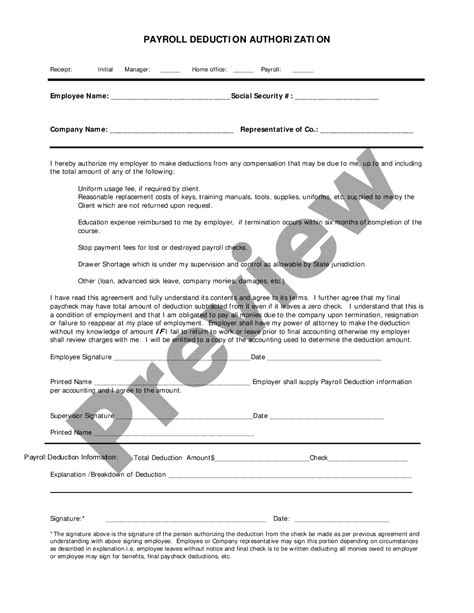 Alameda California Payroll Deduction Authorization Form For Optional