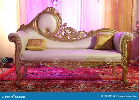 Weeding Sofa For Bride And Groom Stock Image Image Of Flooring Room