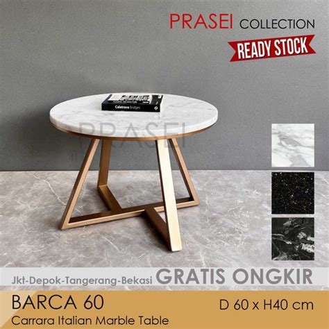 Jual Barca Italian Carrara Marble Coffee Table Meja Marmer Sofa