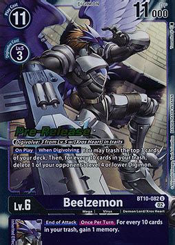 Beelzemon Xros Encounter Booster Serien Einzelkarten Digimon MAWO CARDS