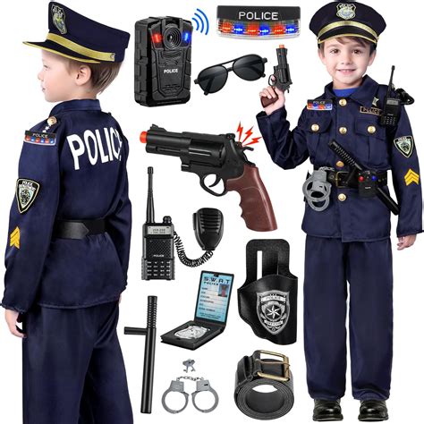 Tepsmigo Police Officer Costume For Kids Police Costume