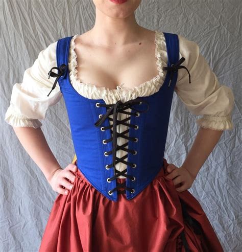 Custom Color Ren Faire Corset Choose Any Color Front Back Lacing