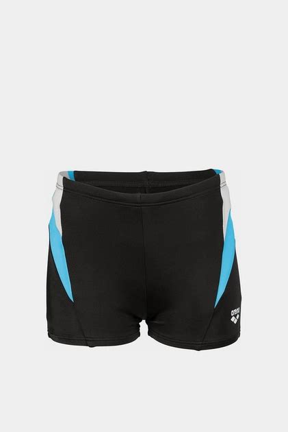 Плавки боксери для хлопців Arena Swim Short Panel чорний білий