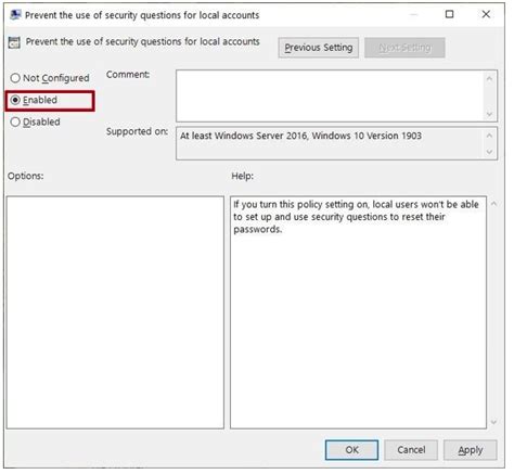 C Mo Deshabilitar Las Preguntas De Seguridad Para Cuentas Locales En