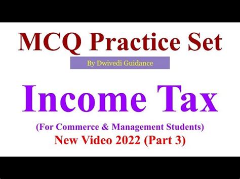 Income Tax Mcq Income Tax Mcq Taxation Law Mcq Most