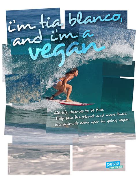 Pro Surfer Tia Blanco Does Pro-Vegan Ad With PETA