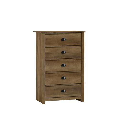 Geordano Drawer Knotty Oak Chest Of Drawers In X In X