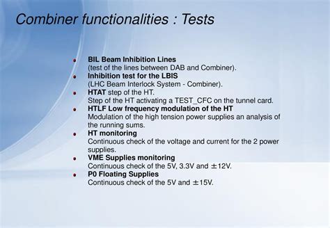 Combiner functionalities - ppt download