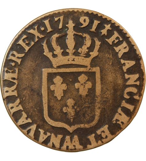 Louis Xvi Sol Aa Metz Cuivre Tb Suffren Numismatique