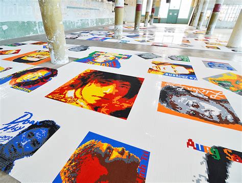 Ai Weiwei Uses 12 Million Lego Bricks To Create Intricate Portraits Of