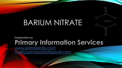 Barium nitrate | PPT