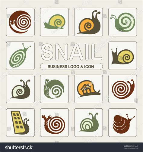 Abstract Snail Business Icon Logo Design Stock Vector Royalty Free